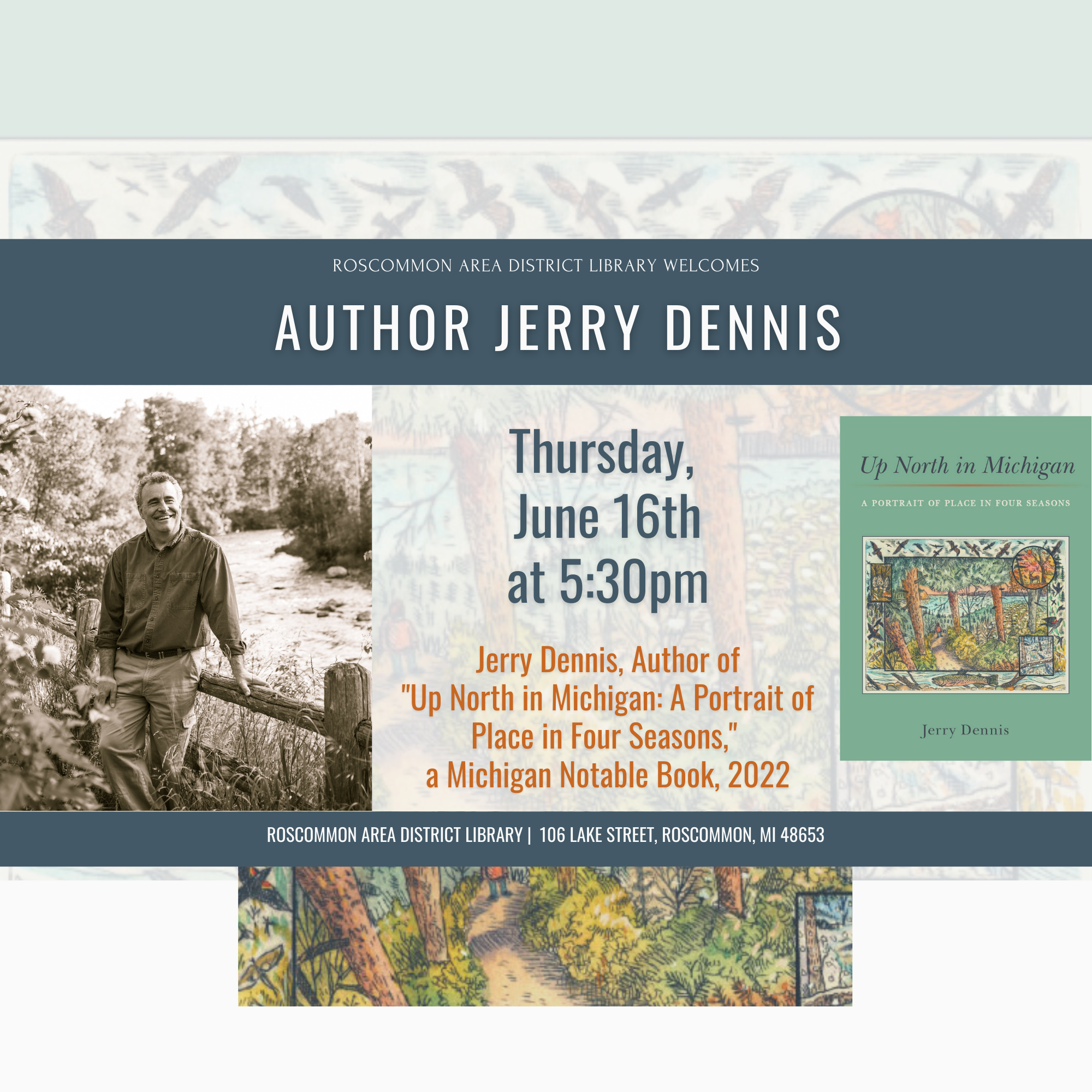 Jerry Dennis TV Sign (7 × 7 in)