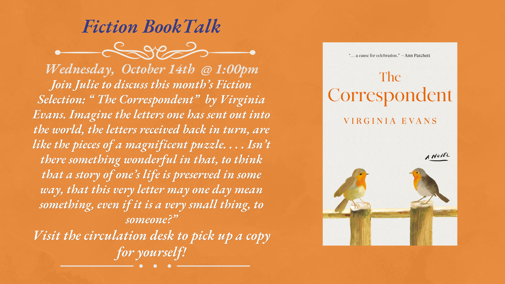 October BookTalk